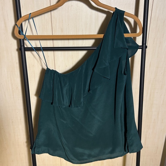 Maeve by Anthropologie One Shoulder Ruffle Blouse - Picture 2 of 11